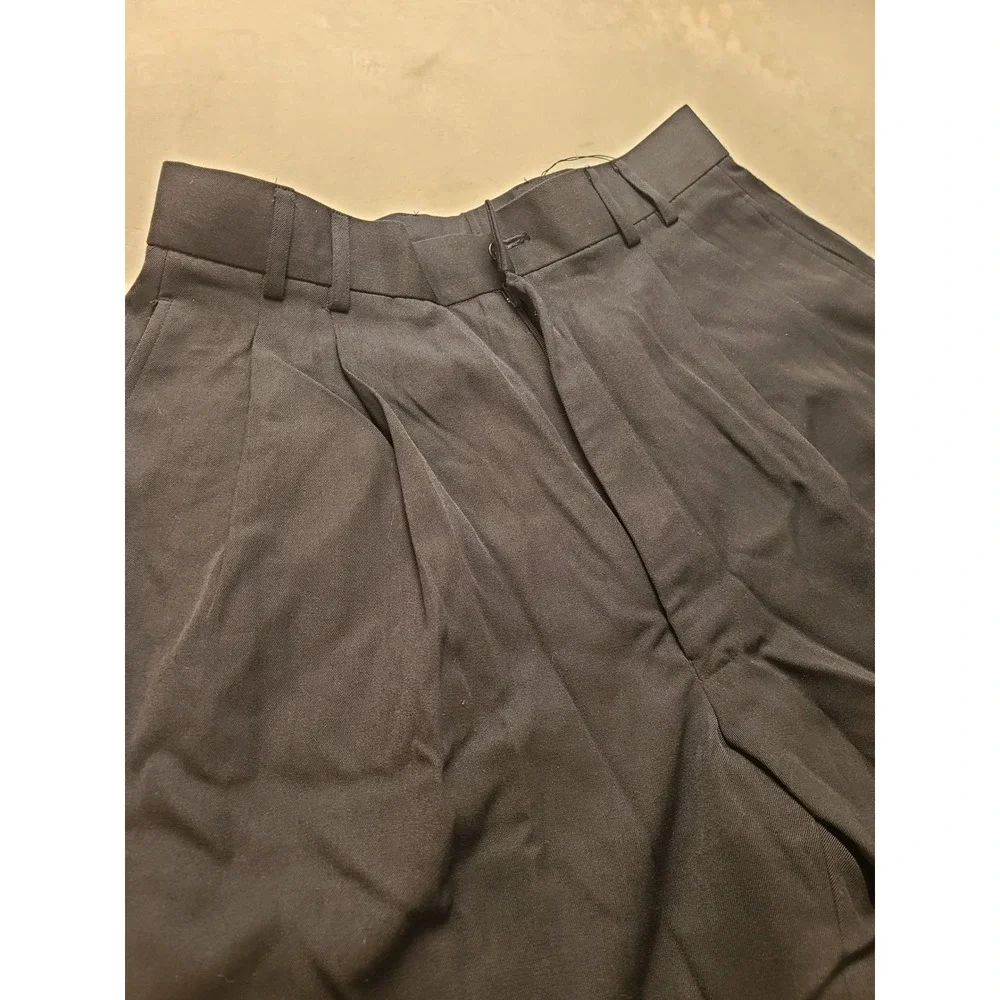Pacelli Uomo Moda‎ Men's 32x30 Navy Blue Pleated Dress Pants Wide Leg Cuffed NWT